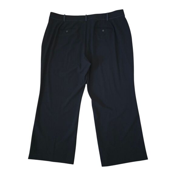 Lane Bryant Black High-Rise Wide-Leg Dress Pant Trousers • Black Plus Size 28R - Picture 5 of 9
